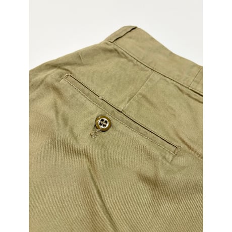 60s US ARMY KHAKI TROUSERS Size W32L33→W30L30