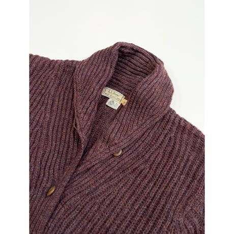 80s L.L.Bean SHAWL COLLAR CARDIGAN MADE IN ENGLAND 🏴󠁧󠁢󠁥󠁮󠁧󠁿 Size M程