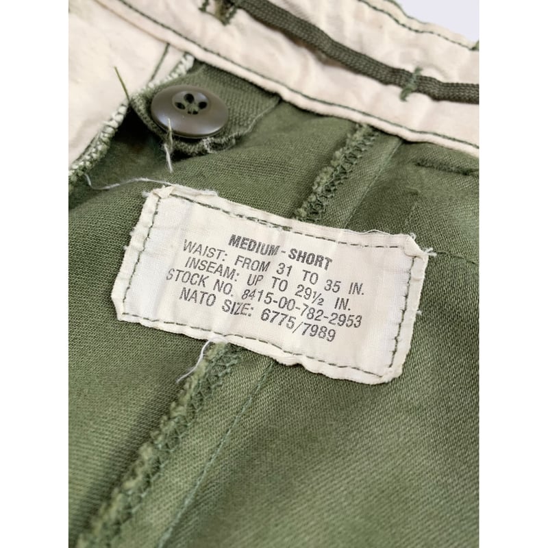 1974年 ヴィンテージ M65フィールドパンツ medium short 74s US ARMY M-65 FIELD TROUSERS Size MEDIUM-SHO