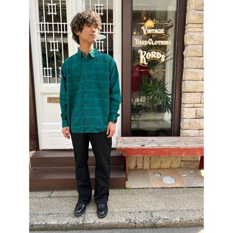 90s SOSTANZA COTTON CHECK SHIRT Size L