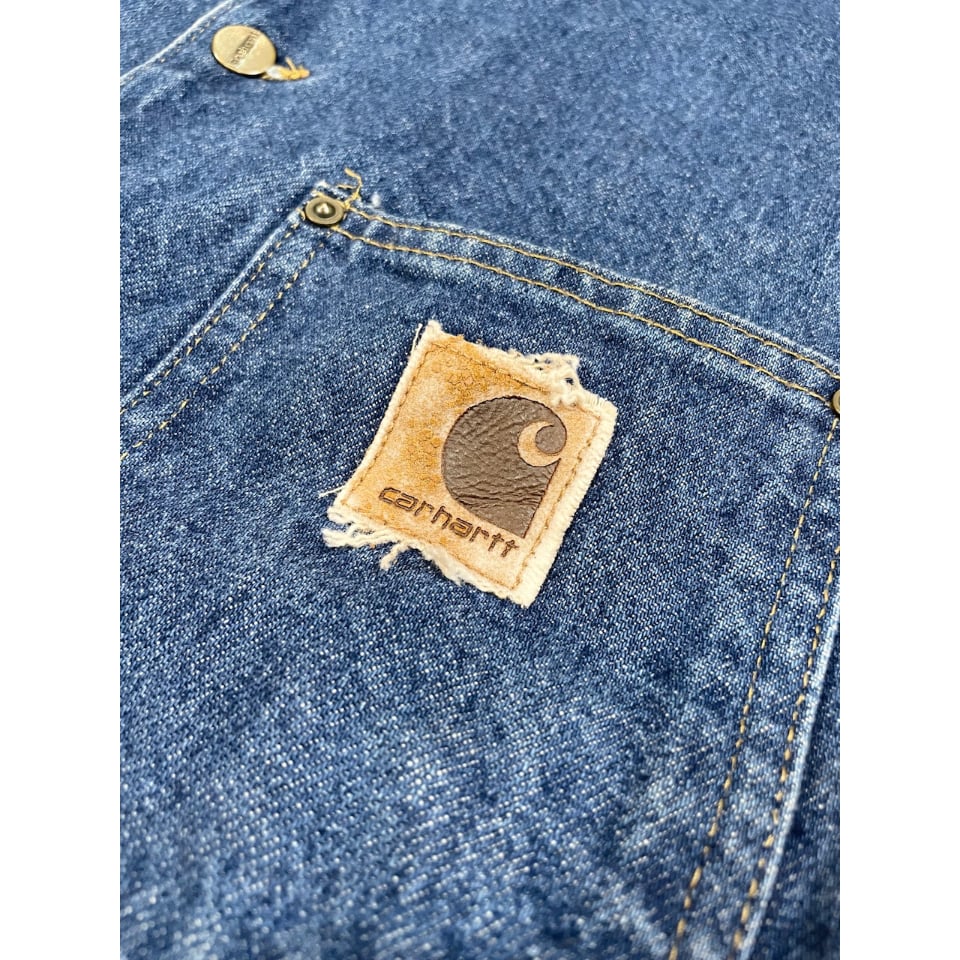 90〜00s carhartt DENIM CHORE COAT MADE IN USA 🇺🇸