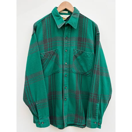 80s ST.JOHN'S BAY FLANNEL SHIRT MADE IN USA 🇺🇸 Size L
