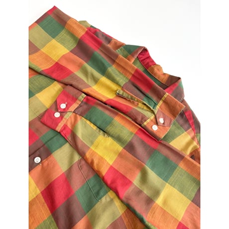 70s SEARS OPEN COLLAR SHIRT Size L