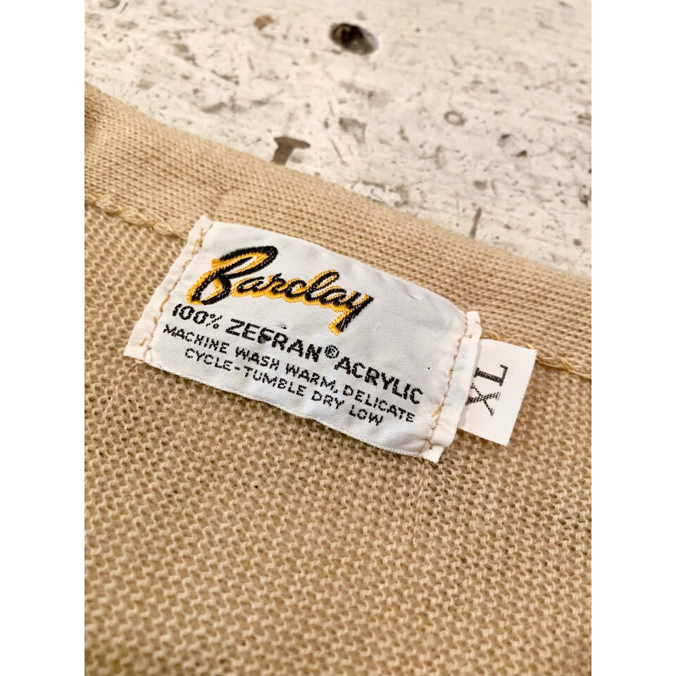 70s BARCLAY ACRYLIC CARDIGAN Size XL | KORDS