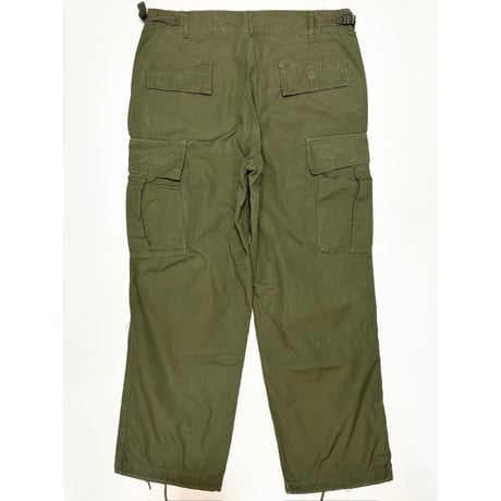 60s US AMRY Jungle Fatigue PANTS "3rd TYPE" Size MEDIUM-SHORT