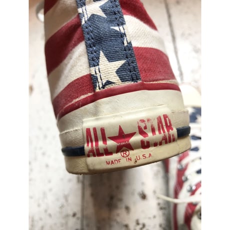 90s CONVERSE ALL STAR HI 星条旗 MADE IN USA 🇺🇸  Size 9