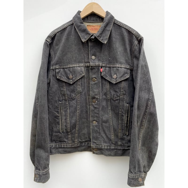 80s Levi’s 70506-0259 先染め USA製 ブラック 36 80's Levi's 70506 先染めブラック デニムジャケット 表記(36R