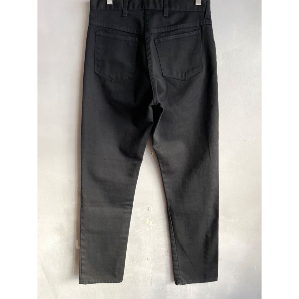 60s STORE BRAND BLACK COTTON TWILL PANTS Size W