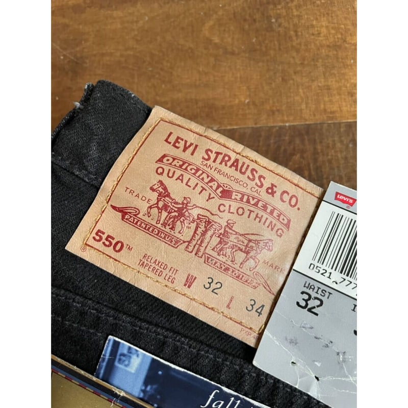 ヒ*チ様 90's Levi's550SALFABLACK デッドストックW36 90s