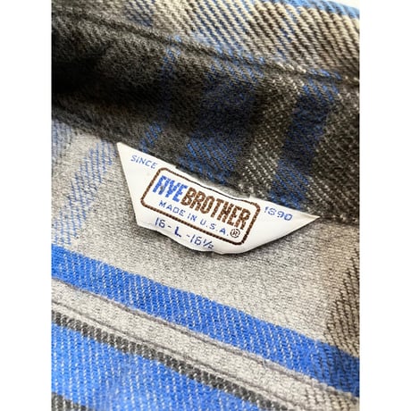80s FIVE BROTHER FLANNEL SHIRT MADE IN USA 🇺🇸 Size L