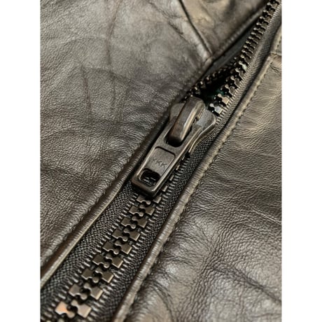 00s FRENCH MILITARY PILOT LEATHER JACKET Size 64 (XXL程)