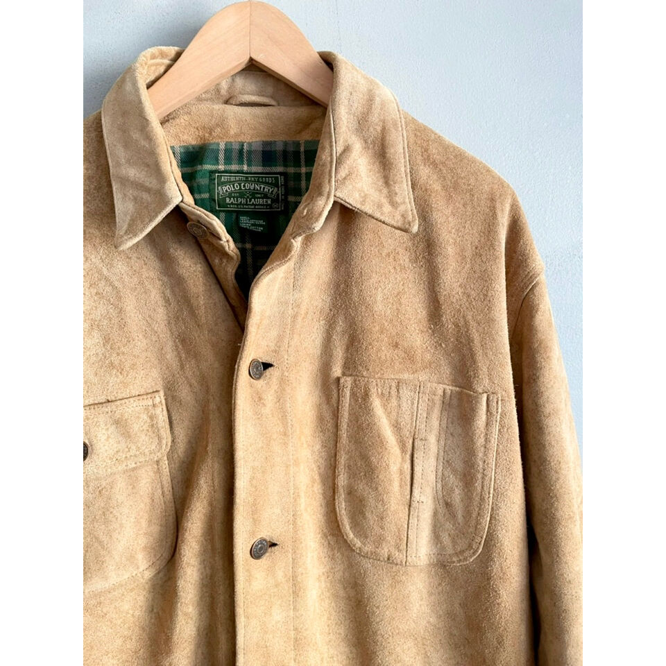 80s POLO COUNTRY SUEDE COVERALL Size M