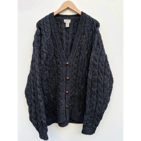 80s L.L.Bean WOOL CARDIGAN MADE IN IRELAND🇮🇪 Size M