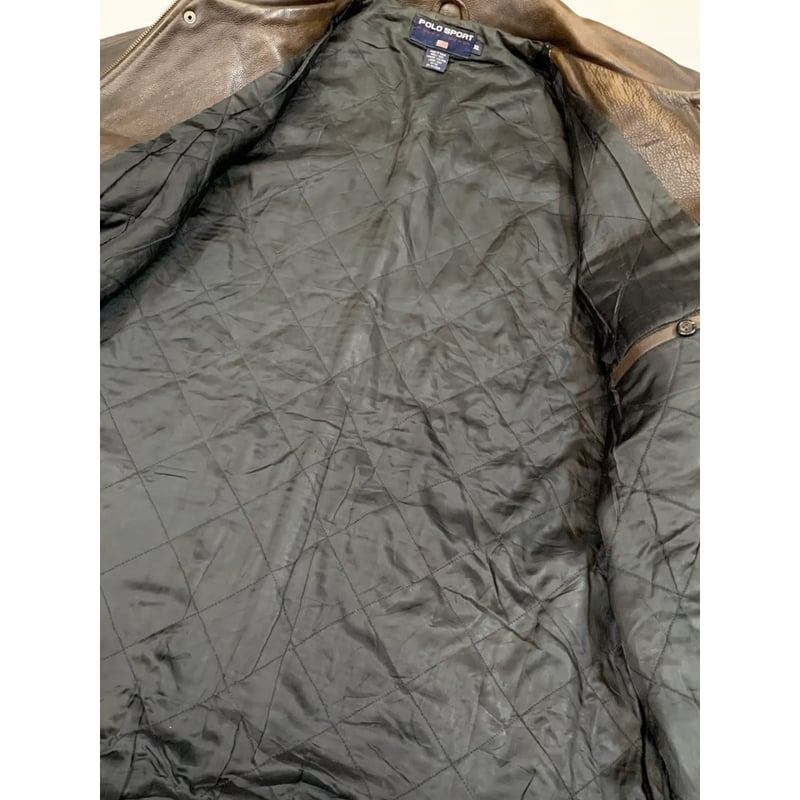 90s POLO SPORT LEATHER COAT Size XL | KORDS 90s POLO SPORT LEATHER COAT Size XL | KORDS