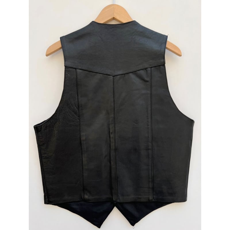 SHAF LEATHER COLLECTIONS ブラック　レザーベスト　44 80s SHAF LEATHER VEST Size 40 | KORDS