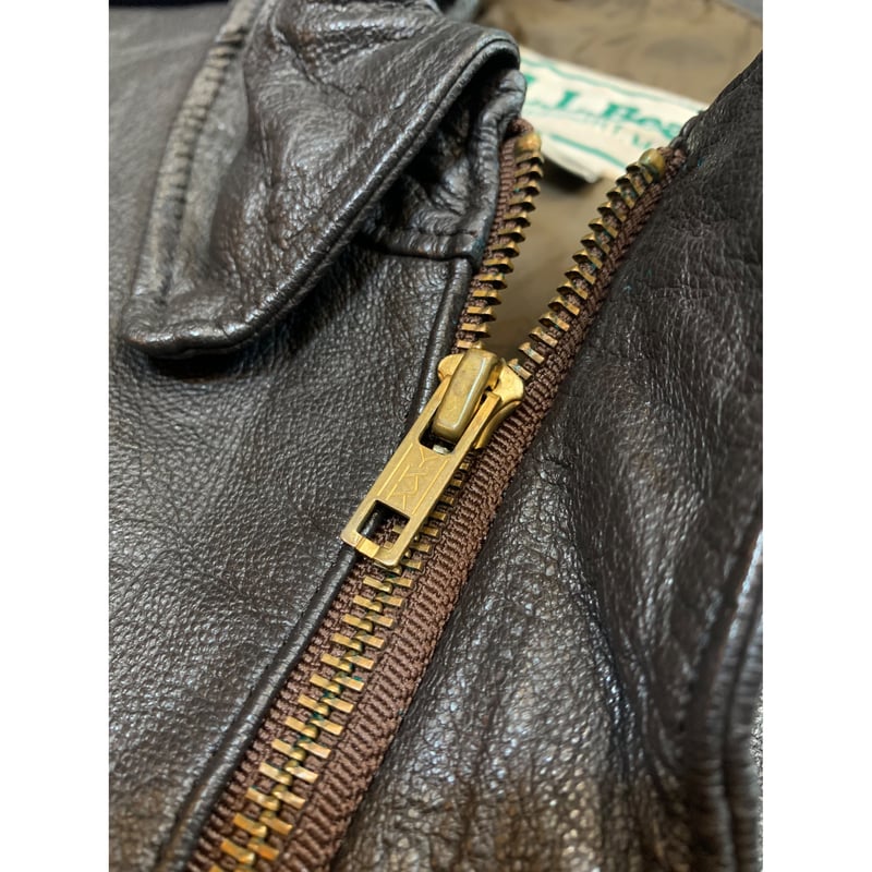 80s L.L.Bean A-2 TYPE LEATHER JACKET MADE IN US 80s L.L.Bean A-2 TYPE LEATHER JACKET MADE IN US