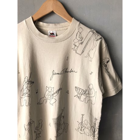 90's James Thurber ART Tee MADE IN USA 🇺🇸 Size M