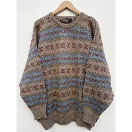 80s BROOKS BROTHERS SHETLAND WOOL KNIT MADE IN SCOTLAND 🏴󠁧󠁢󠁳󠁣󠁴󠁿 Size L