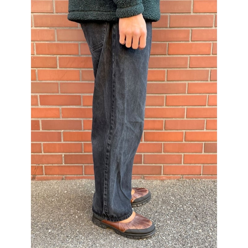 anchor blue black denim w33×L30 後染めbuggy anchor blue black denim w33×L30 後染めbuggy