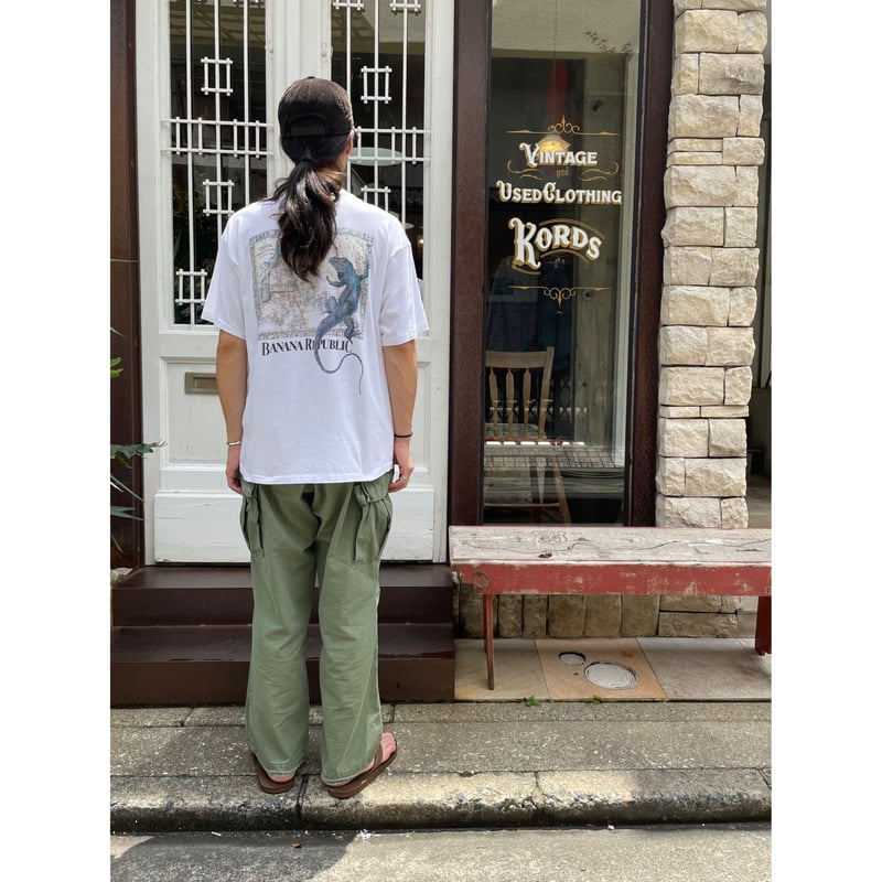 80s~90s BANANA REPUBLIC POCKET Tee MADE IN USA