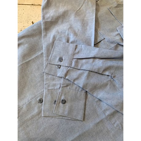 97s "DEADSTOCK" US NAVY UTILITY CHAMBRAY SHIRT Size M