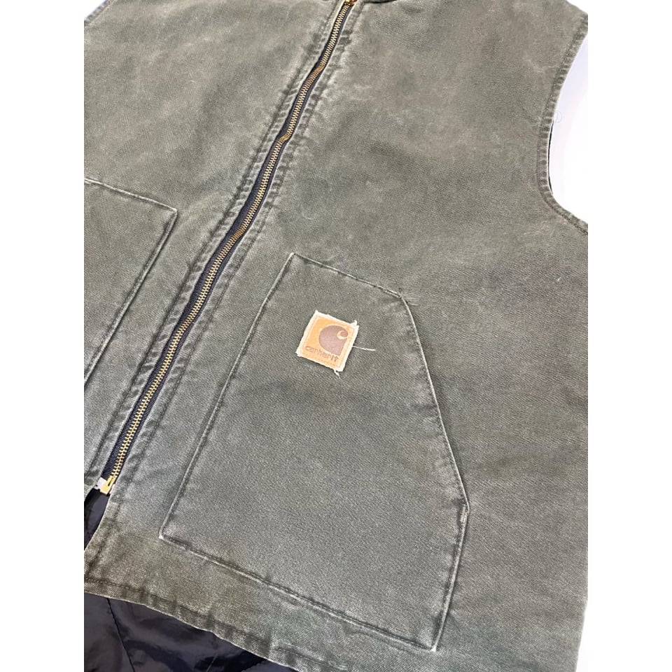 00s carhartt vtg ダック ベスト シャドー V02 029 灰色 00s carhartt vtg ダック ベスト シャドー V02 029 灰色