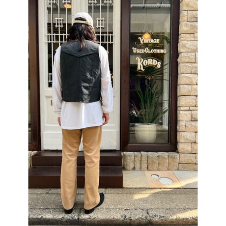 00s HUDSON LEATHER VEST Size L程