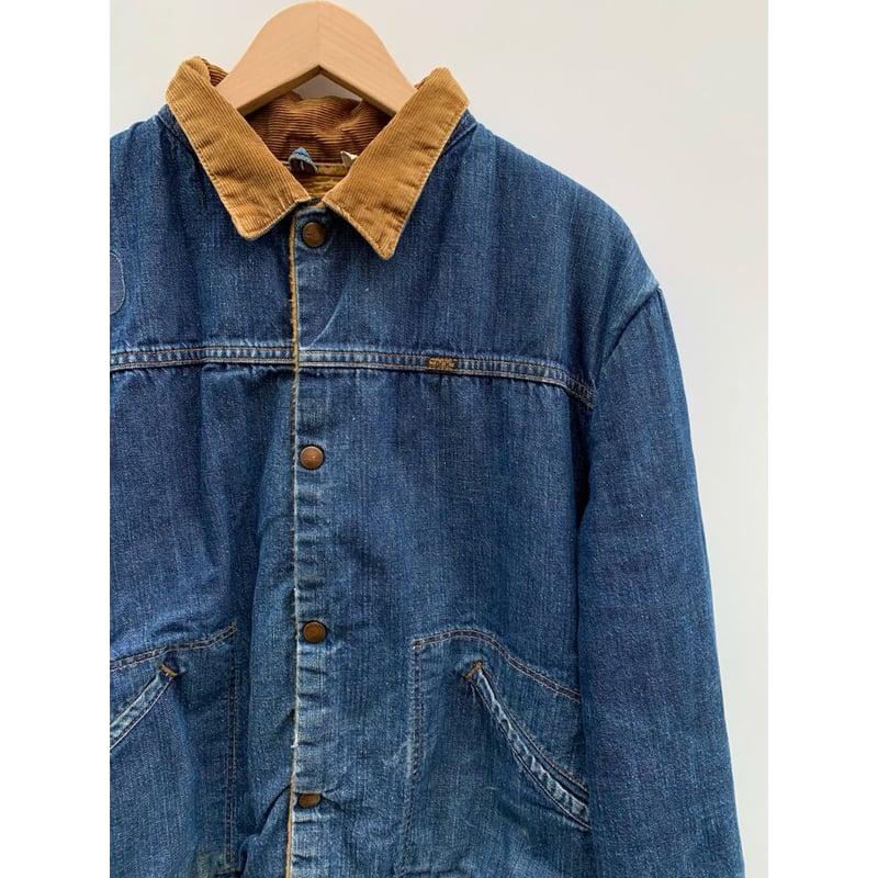 70s MAVERICK BOA DENIM JACKET MADE IN USA 🇺🇸 S