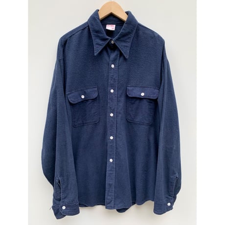 70s BIGMAC "ONE COLOR LABEL" CHAMOIS CLOTH SHIRT Size XL