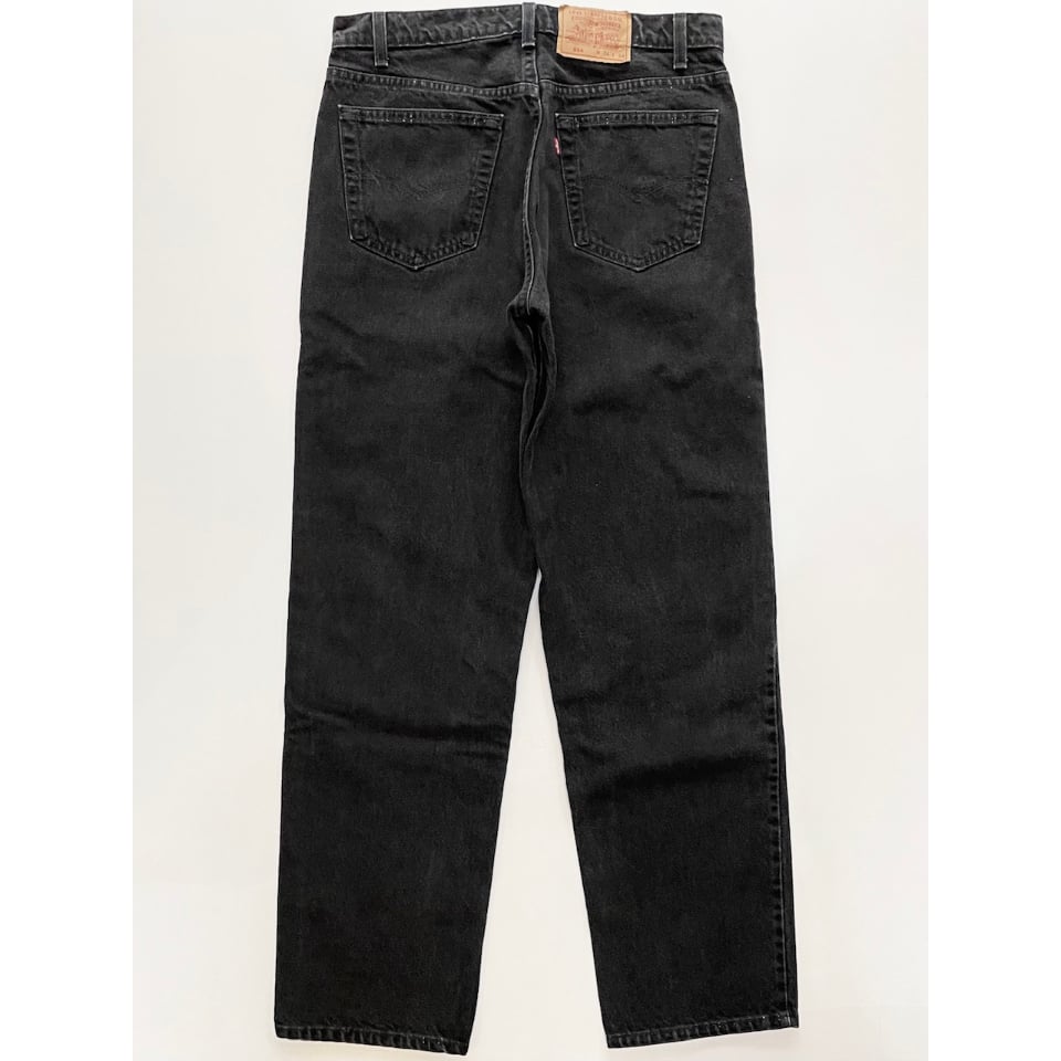 【美品】USA製 Levi's550 W34L34 90's ブラックデニム Levi's 90s USA製 Levi'sリーバイス 550 ブラック デニムパンツ