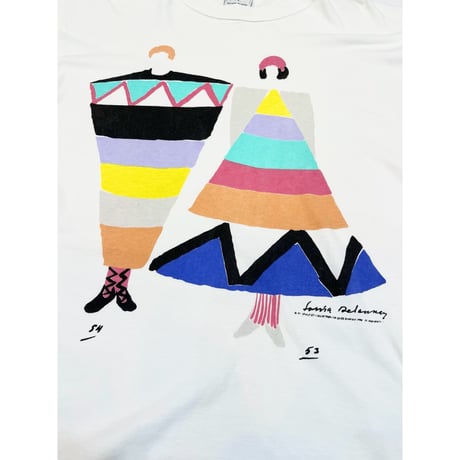 90s SONIA DELAUNAY ART Tee MADE IN FRANCE🇫🇷 Size XL