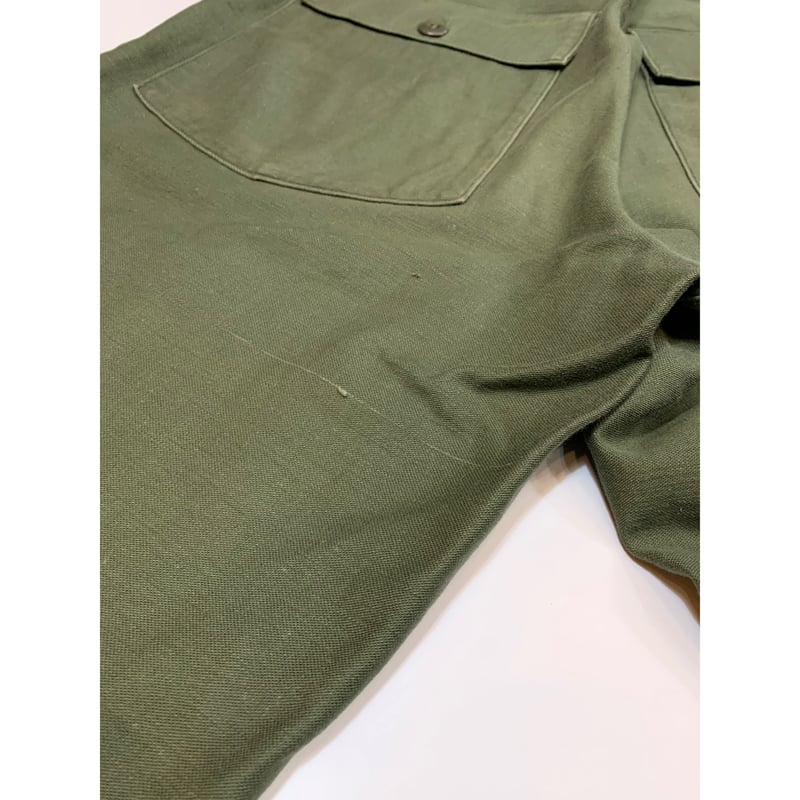 60s US ARMY OG-107 COTTON SATEEN BAKER PANTS Si 60s US ARMY OG-107 COTTON SATEEN BAKER PANTS Si