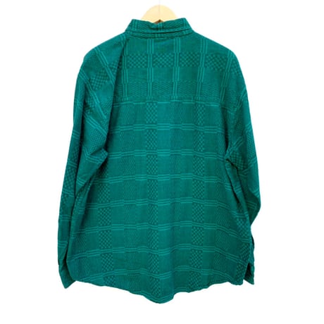 90s SOSTANZA COTTON CHECK SHIRT Size L