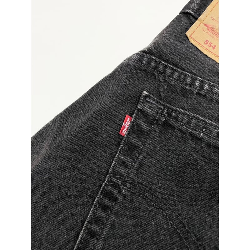 90s Levi's 554 BLACK DENIM MADE IN USA 🇺🇸 Size