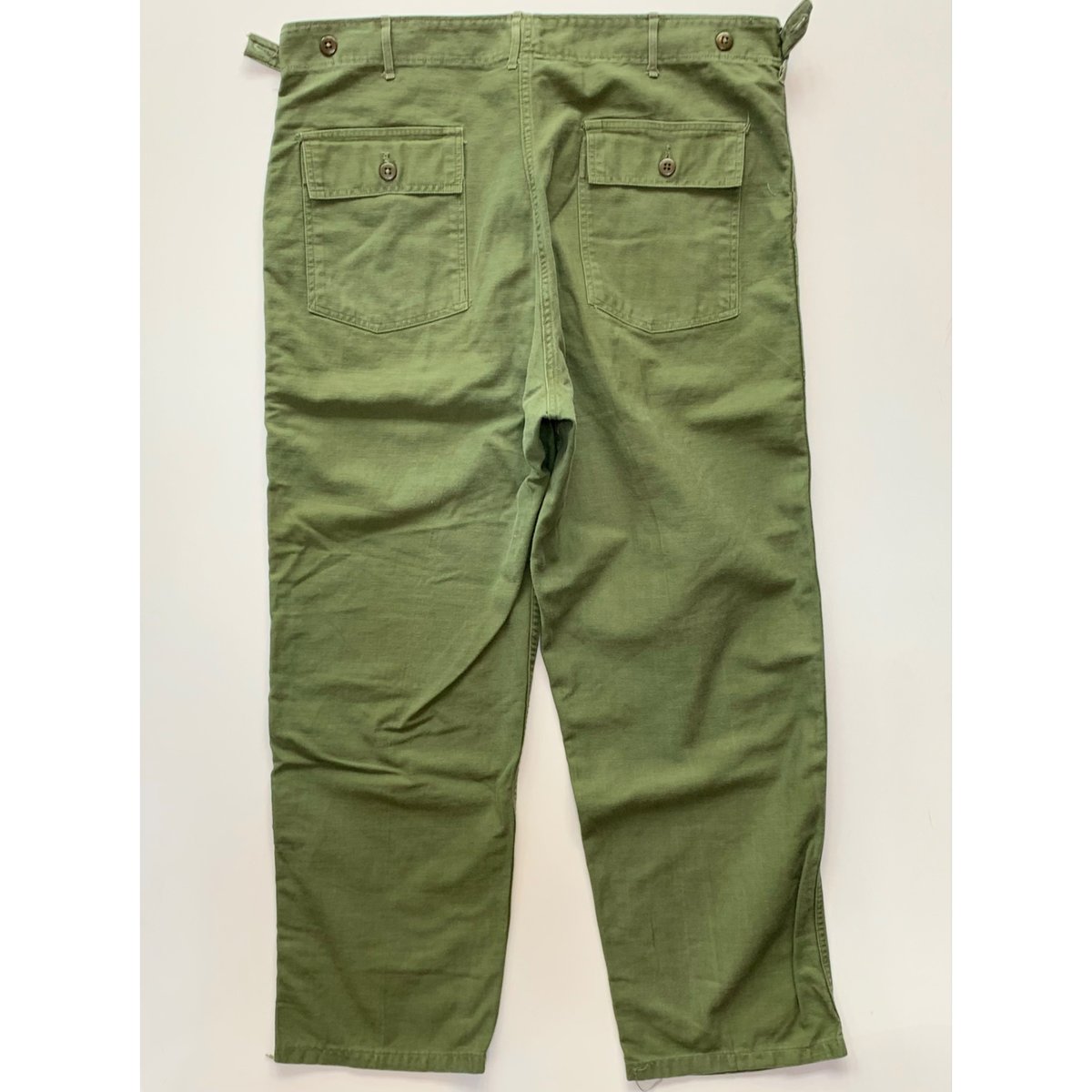 60s US ARMY OG-107 COTTON SATEEN BAKER PANTS Si
