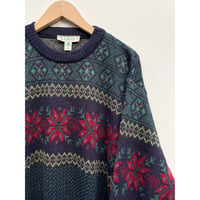 80s L.L.Bean WOOL KNIT MADE IN IRELAND🇮🇪 Size M