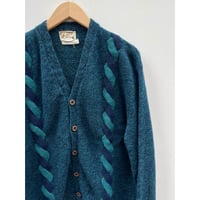 60s ASHLEY SHETLANDWOOL CARDIGAN MADE IN USA 🇺🇸 Size L