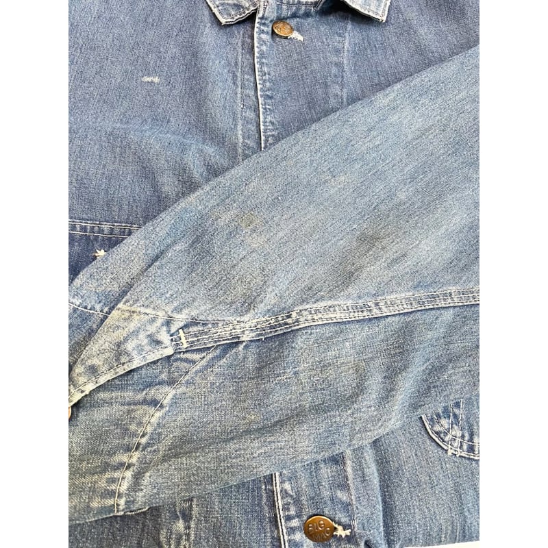 1960年代 BIG MAC カバーオール 実寸42サイズ 色残りGOOD BIG MAC（ビッグマック） 60'S BIG MAC Denim Chore Jacket SIZE/42