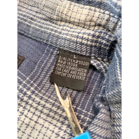 90s DAVID TAYLOR LIGHT FLANNEL SHIRT Size L