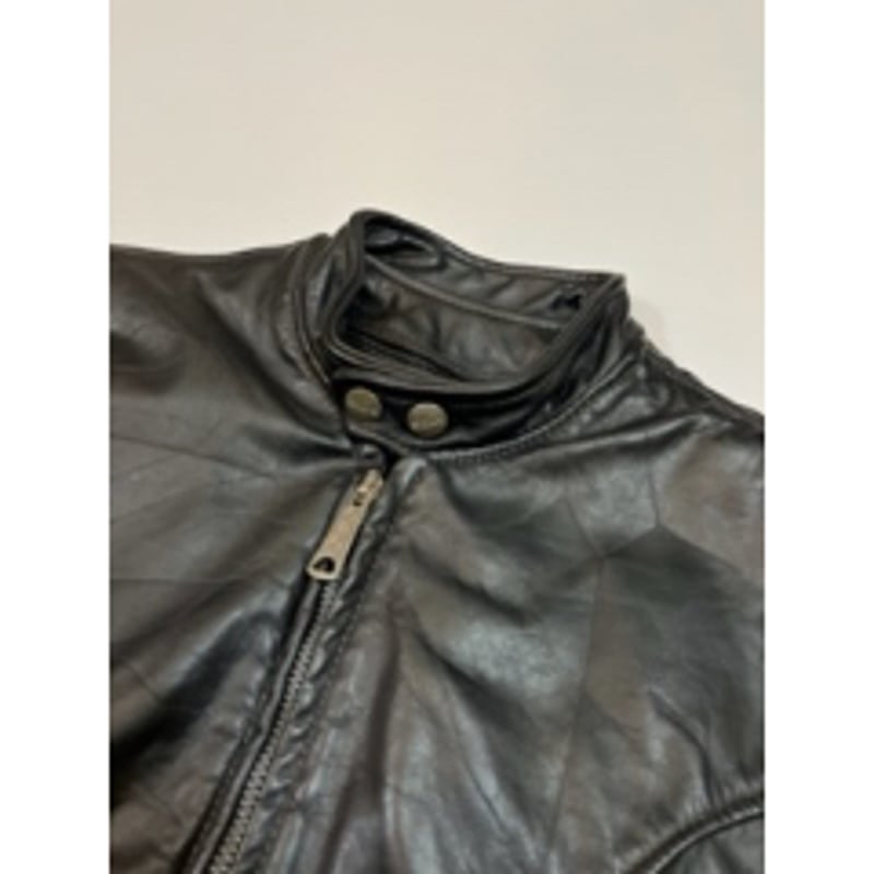 80s BROOKS LEATHER SINGLE RIDERS JACKET MADE IN 80s BROOKS LEATHER SINGLE RIDERS JACKET MADE IN