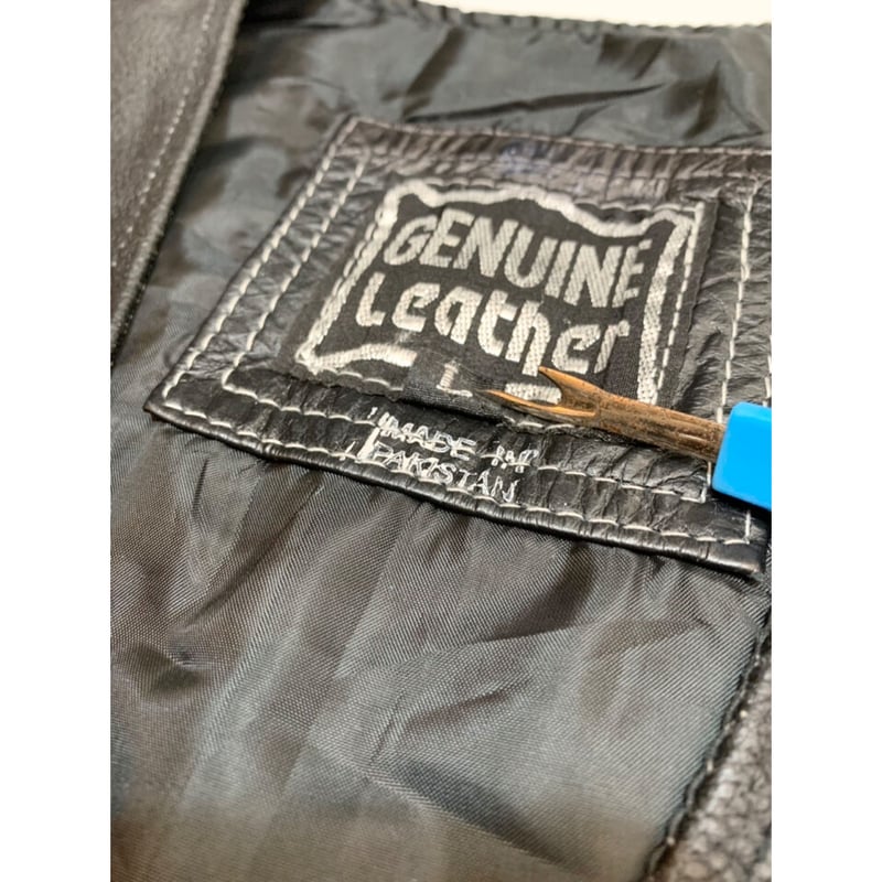 【希少サイズ】美品 CALEE leather vest XLsize 80s LEATHER VEST Size L | KORDS