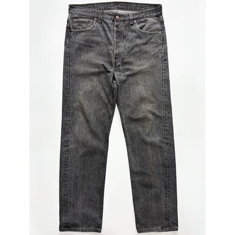 90s Levi’s 501 BLACK DENIM PANTS MADE IN USA🇺🇸 Size W36L32→W35.5L32