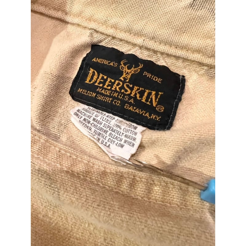 70s DEERSKIN CHAMOIS CLOTH SHIRT MADE IN USA 🇺🇸 70s DEERSKIN CHAMOIS CLOTH SHIRT MADE IN USA 🇺🇸