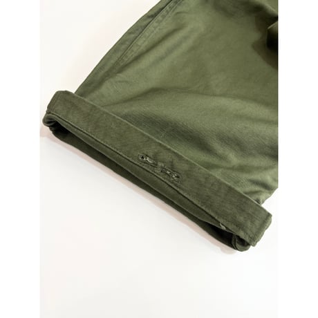 60s US ARMY OG-107 COTTON SATEEN BAKER PANTS Size W36L33→W35L32.5