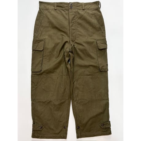 50s FRENCH ARMY M-47 "EARLY MODEL" FIELD TROUSERS Size W37.5L28