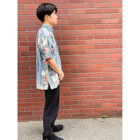 90s REYN SPOONER PULLOVER ALOHA SHIRT TAILORED IN USA 🇺🇸 Size M
