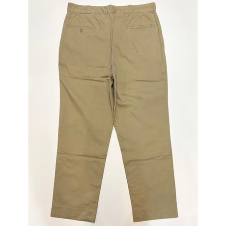 70s US ARMY KHAKI TROUSERS Size W36L32→W35L31