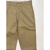 60s US ARMY KHAKI TROUSERS Size W33L31→W33L29