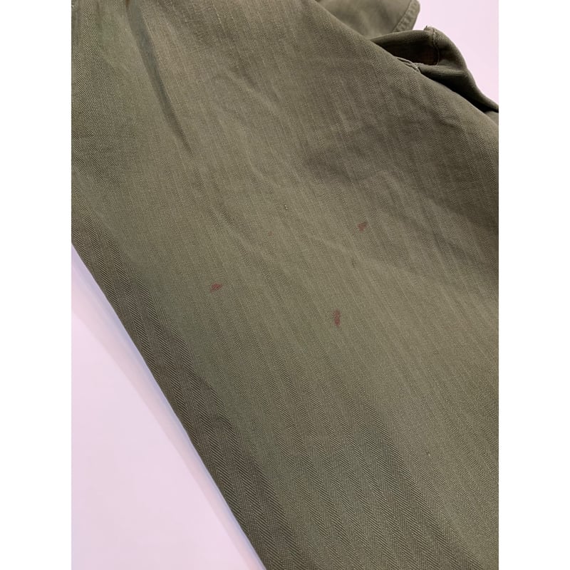 40s US ARMY M-43 HBT CARGO PANTS Size W32L33→W3 40s US ARMY M-43 HBT CARGO PANTS Size W32L33→W3