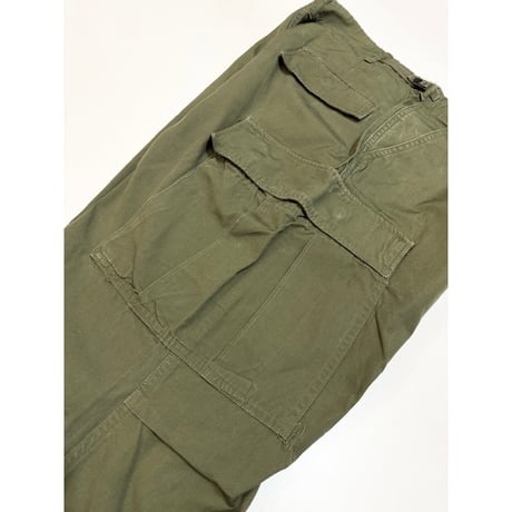 60s US AMRY Jungle Fatigue PANTS "3rd TYPE" Size MEDIUM-SHORT